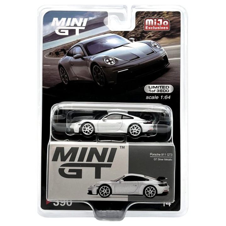 Mini GT - Porsche 911 (992) GT3 - GT Silver Metallic - Top CollectiblesDiecastMini GT