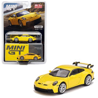 Mini GT - Porsche 911 (992) GT3 - Racing Yellow - Top CollectiblesDiecastMini GT