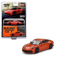 Mini GT - Porsche 911 Carrera 4S - Lava Orange - Top CollectiblesDiecastMini GT