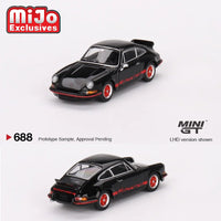 Mini GT - Porsche 911 Carrera RS 2.7 - Black with Red Livery - Top CollectiblesDiecastMini GT