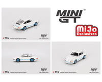 Mini GT - Porsche 911 Carrera RS 2.7 Grand Prix – White with Blue Livery *Pre - Order* - Top CollectiblesDiecastMini GT