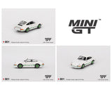 Mini GT - Porsche 911 Carrera RS 2.7 Grand Prix – White with Green Livery *Pre - Order* - Top CollectiblesDiecastMini GT