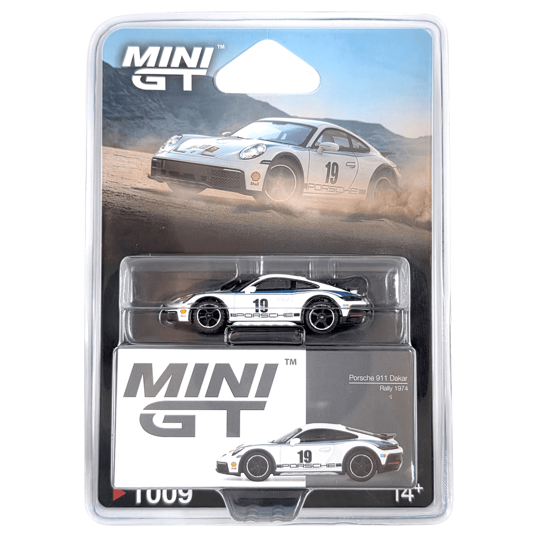 Mini GT - Porsche 911 Dakar Rally 1974 – White - Top CollectiblesDiecastMini GT