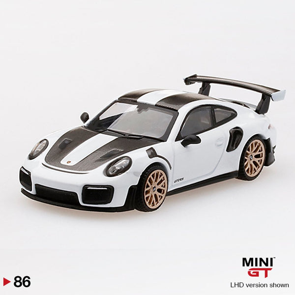 Mini GT - Porsche 911 GT2 RS Weissach Package - GT White Metallic - Top CollectiblesDiecastMini GT