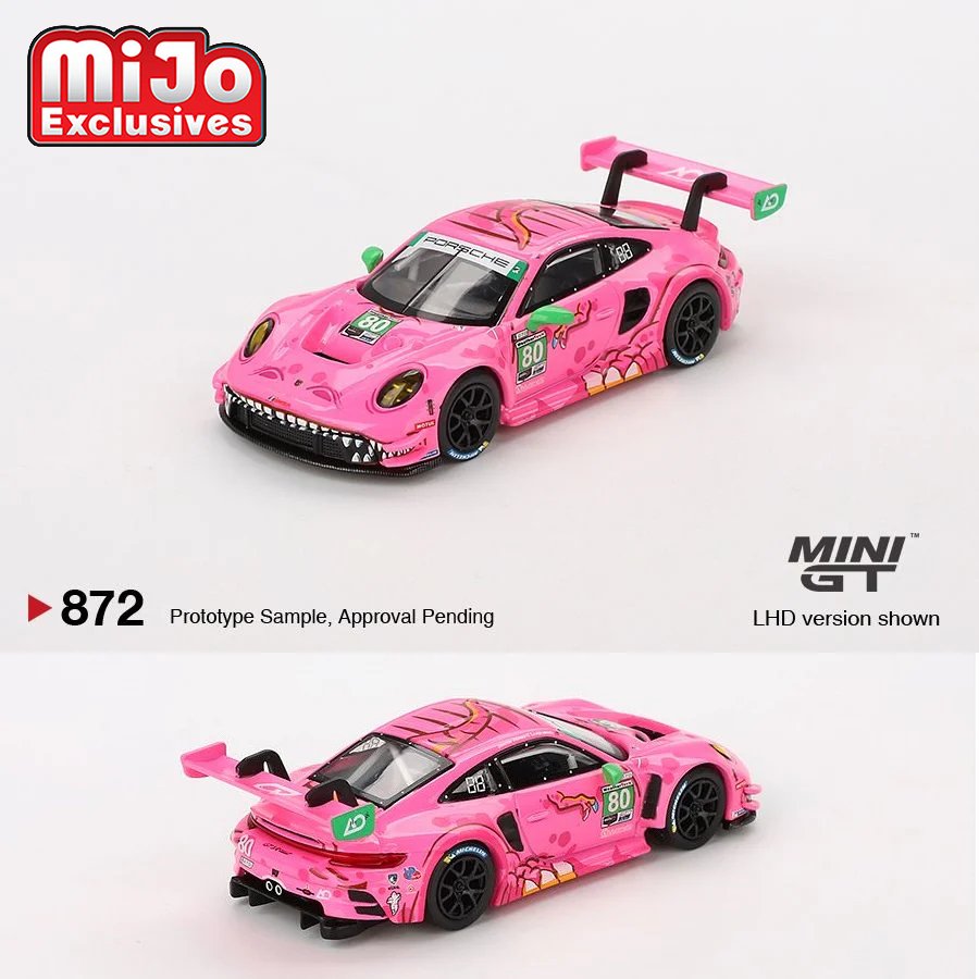 Mini GT - Porsche 911 GT3 R #80 - AO Racing 2023 IMSA VIRginia Roxy *Pre - Order* - Top CollectiblesDiecastMini GT