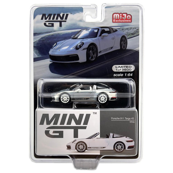 Mini GT - Porsche 911 Targa 4S - White *Chase* - Top CollectiblesDiecastMini GT