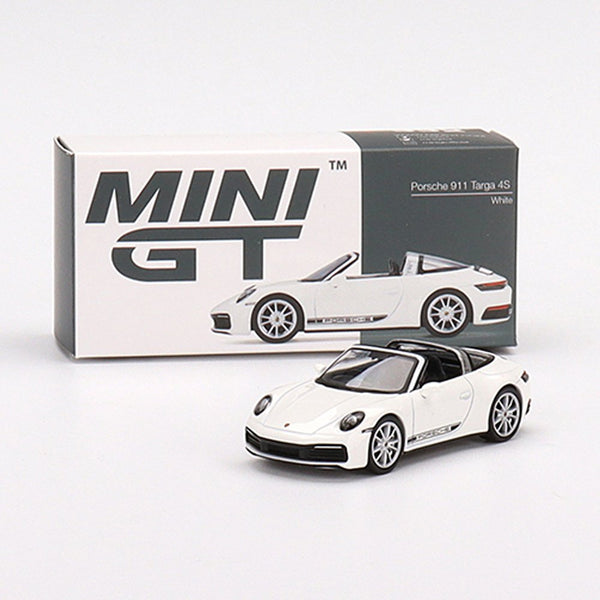 Mini GT - Porsche 911 Targa 4S - White - Top CollectiblesDiecastMini GT