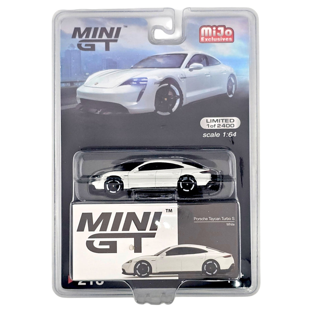 Mini GT - Porsche Taycan Turbo S - White - Top CollectiblesDiecastMini GT