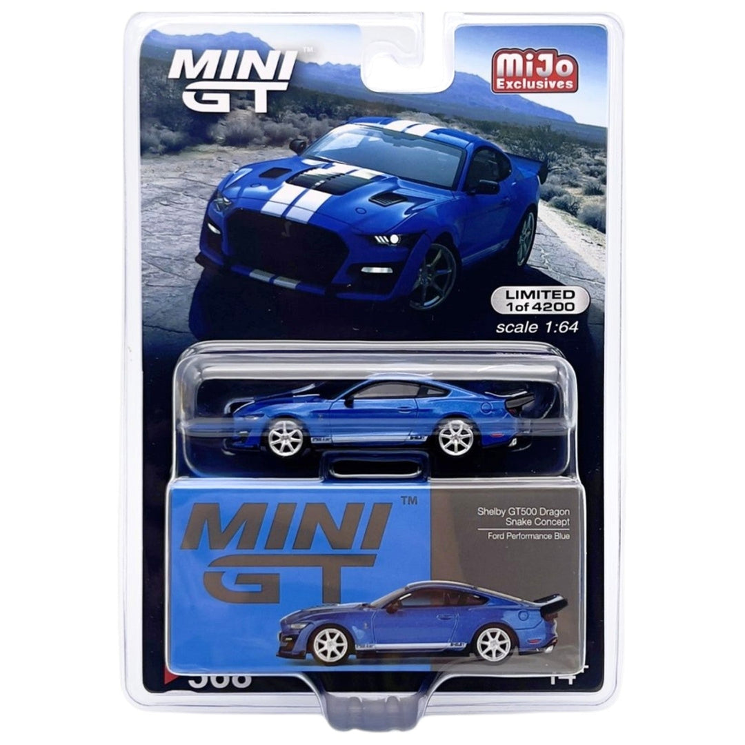 Mini GT - Shelby GT500 Dragon Snake Concept - Ford Performance Blue - Top CollectiblesDiecastMini GT