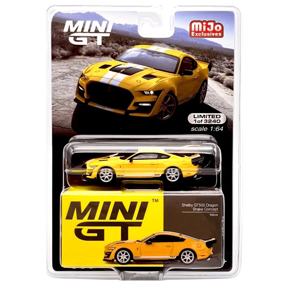Mini GT - Shelby GT500 Dragon Snake Concept - Yellow - Top CollectiblesDiecastMini GT