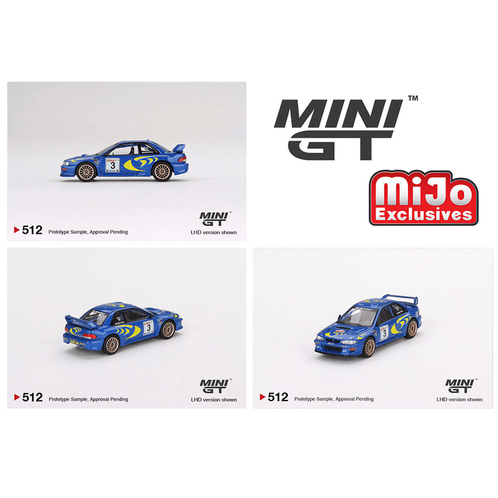 Mini GT - Subaru Impreza WRC97 - 1997 Rally Sanremo Winner 3 - Top CollectiblesDiecastMini GT