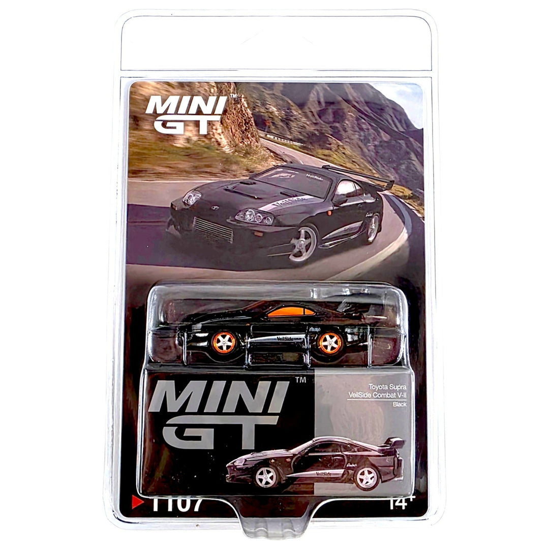 Mini GT - Toyota Supra VeilSide Combat V-II – Black *Chase* - Top CollectiblesDiecastMini GT
