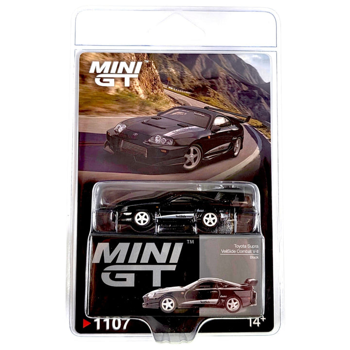 Mini GT - Toyota Supra VeilSide Combat V-II – Black - Top CollectiblesDiecastMini GT