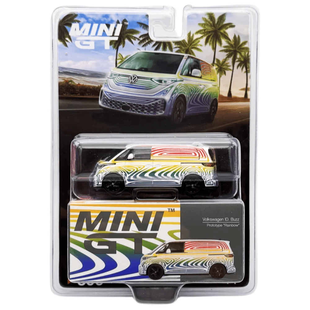 Mini GT - Volkswagen ID. Buzz Prototype “Rainbow” - Top CollectiblesDiecastMini GT