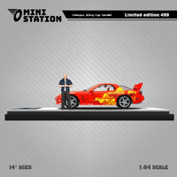 Mini Station - Dom's Mazda RX - 7 "Fast & Furious" w/ Figure - Top CollectiblesDiecastMini Station