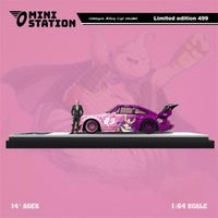 Mini Station - Porsche 911 (964) RWB "Dragon Ball Z" - Majin Buu w/ Figure - Top CollectiblesDiecastMini Station