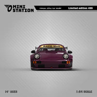 Mini Station - Porsche 911 (964) RWB - Purple - Top CollectiblesDiecastMini Station