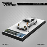 Mini Station - Porsche 911 (964) RWB - Samurai White w/ Figure - Top CollectiblesDiecastMini Station