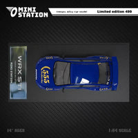 Mini Station - Subaru WRX "555" w/ Figure - Top CollectiblesDiecastMini Station