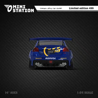 Mini Station - Subaru WRX "555" w/ Figure - Top CollectiblesDiecastMini Station