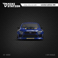 Mini Station - Subaru WRX "555" w/ Figure - Top CollectiblesDiecastMini Station