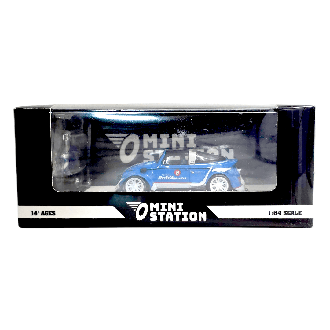 Mini Station - Volkswagen Beetle Targa RWB "Rob3rt Design" w/ Figure - Top CollectiblesDiecastTPC