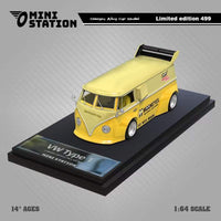 Mini Station - Volkswagen T1 Van "Mooneyes Yellow" - Top CollectiblesDiecastMini Station