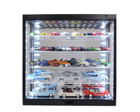 MJ Toys - Showcase 1:64 Wall Mount 5 Tiers USB Powered LED Black with Mirror Back - Top CollectiblesAccessoryMJ Toys