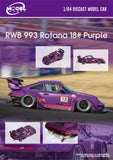ModelModel - Porsche 911 (993) RWB - Rotana 18 Purple (GT Wing) - Top CollectiblesDiecastModelModel