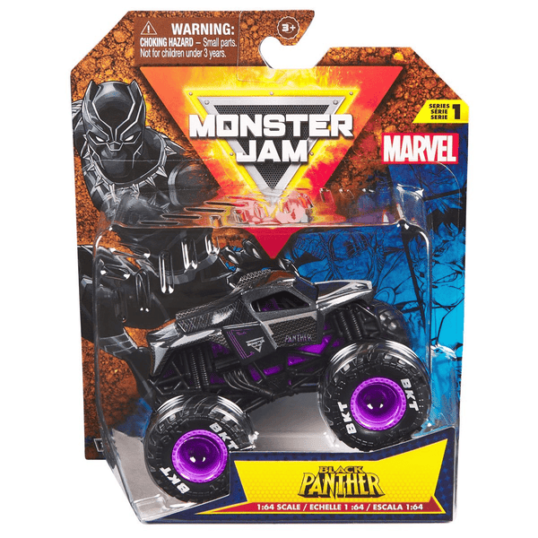 Monster Jam - Black Panther - 2025 Marvel Series - Top CollectiblesDiecastMonster Jam