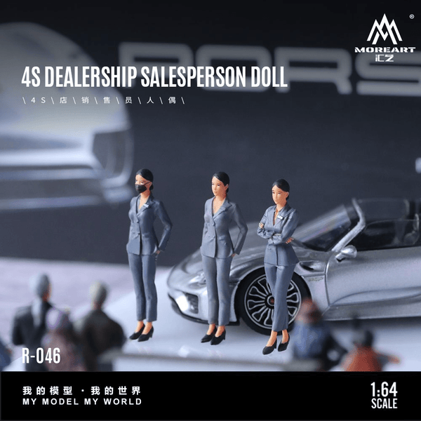 MoreArt - 4S Dealership Salesperson Doll Set - Top CollectiblesDiecastMoreArt