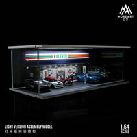 MoreArt - 7 - Eleven Parking Lot Scene Diorama w/ Led Lighting - Top CollectiblesDiecastMoreArt