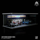 MoreArt - 7 - Eleven Parking Lot Scene Diorama w/ Led Lighting - Top CollectiblesDiecastMoreArt