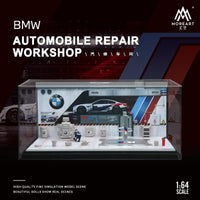 MoreArt - Automobile Repair Workshop Diorama "BMW" - Top CollectiblesDiecastMoreArt