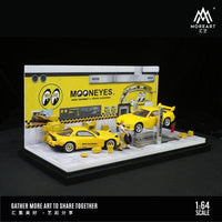 MoreArt - Automobile Repair Workshop Diorama "Mooneyes" - Top CollectiblesDiecastMoreArt