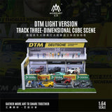 MoreArt - DTM Light Version Track Three - Dimensional Cube Scene Diorama w/ Led Lighting - Top CollectiblesDiecastMoreArt