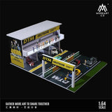 MoreArt - DTM Light Version Track Three - Dimensional Cube Scene Diorama w/ Led Lighting - Top CollectiblesDiecastMoreArt