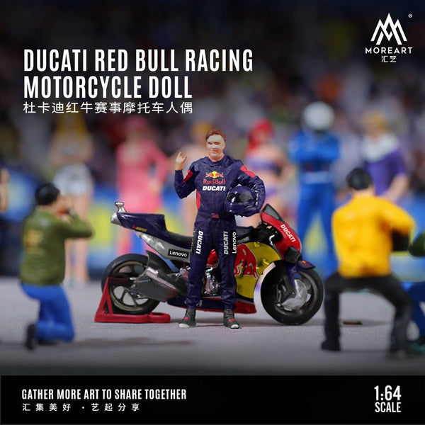 MoreArt - Ducati Red Bull Racing Motorcycle Doll - Top CollectiblesDiecastMoreArt