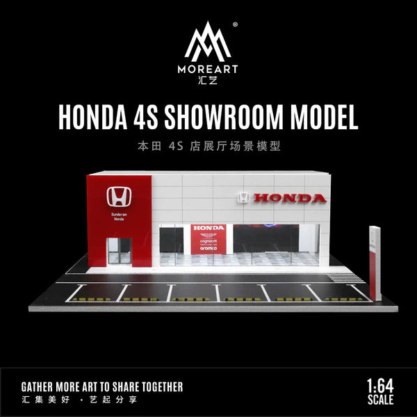 MoreArt - Honda 4s Showroom Model w/ Led Lighting *Pre - Order* - Top CollectiblesDiecastMoreArt