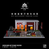 MoreArt - KFC Restaurant Parking Scene Diorama w/ Led Lighting - Top CollectiblesDiecastMoreArt