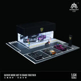 MoreArt - Lamborghini Car Showroom Diorama w/ Led Lighting - Top CollectiblesDiecastMoreArt