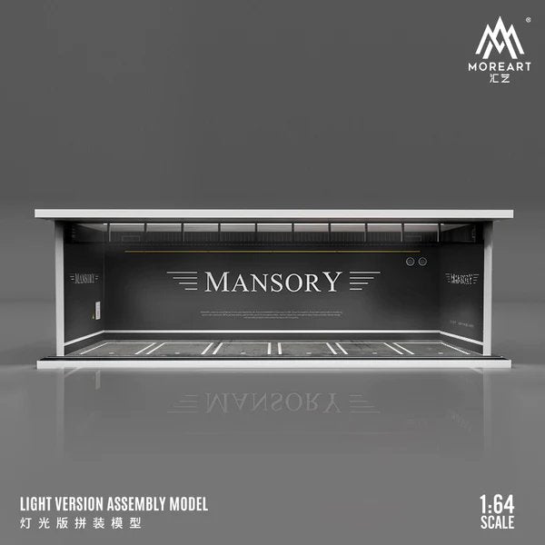 MoreArt - Mansory Parking Lot Scene Diorama w/ Led Lighting - Top CollectiblesDiecastMoreArt