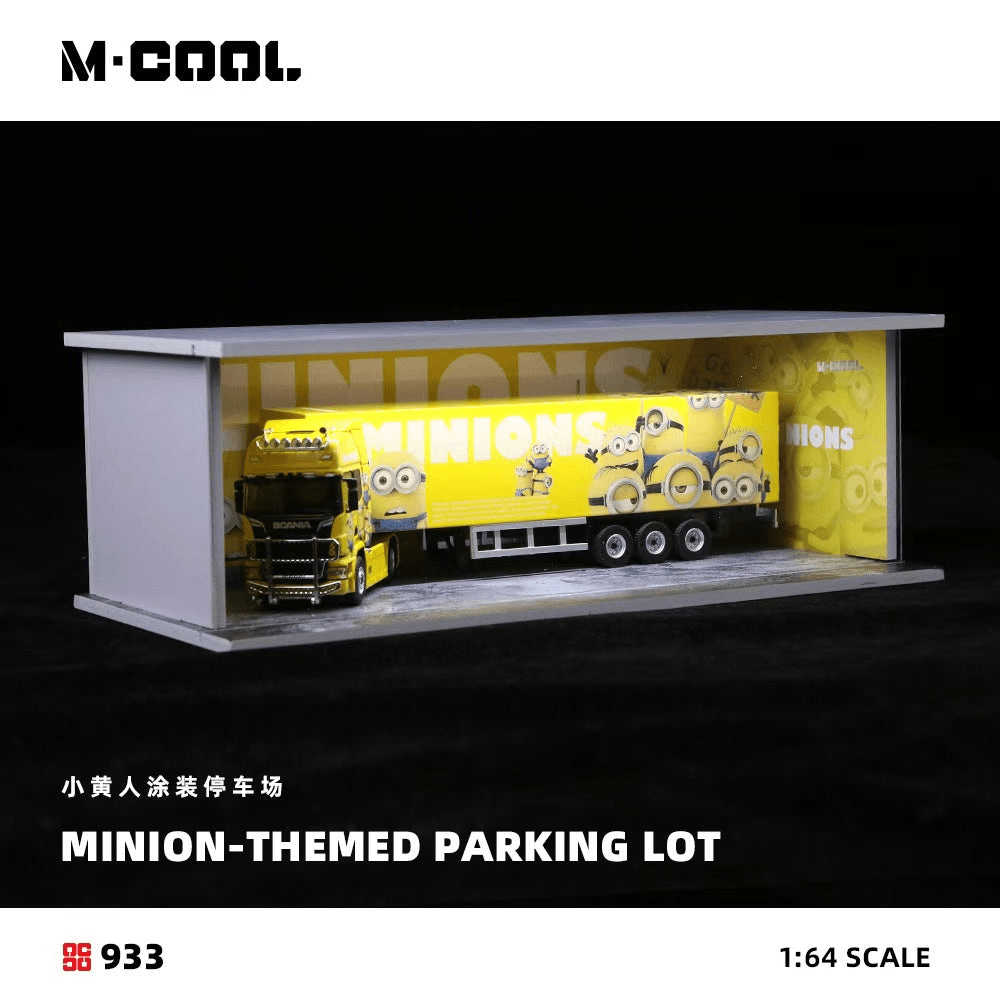 MoreArt - Minions Themed Parking Lot Scene w/ Lighting - M-Cool Series - Top CollectiblesDiecastMoreArt