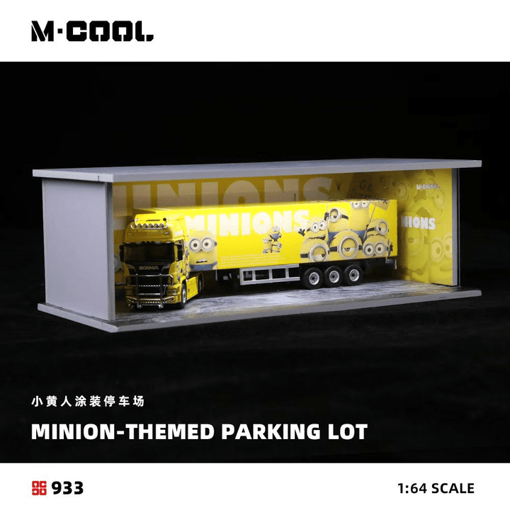 MoreArt - Minions Themed Parking Lot Scene w/ Lighting - M-Cool Series - Top CollectiblesDiecastMoreArt