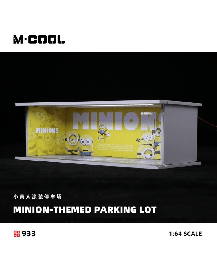 MoreArt - Minions Themed Parking Lot Scene w/ Lighting - M-Cool Series - Top CollectiblesDiecastMoreArt