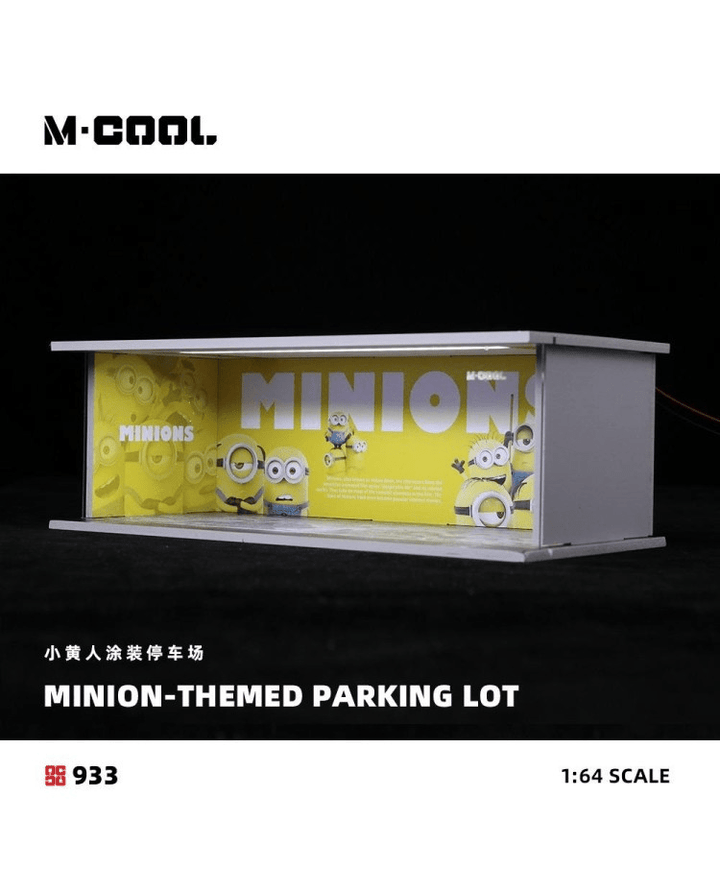 MoreArt - Minions Themed Parking Lot Scene w/ Lighting - M-Cool Series - Top CollectiblesDiecastMoreArt