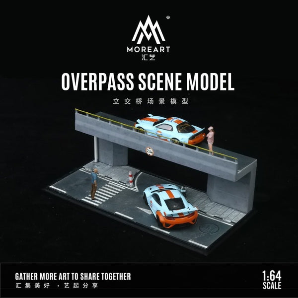 MoreArt - Overpass Scene Model w/ Led Lighting *Pre - Order* - Top CollectiblesDiecastMoreArt