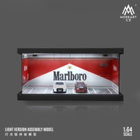 MoreArt - Parking Lot Scene Diorama "Marlboro" w/ Led Lighting *Pre - Order* - Top CollectiblesDiecastMoreArt