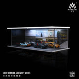 MoreArt - Starbucks Parking Lot Scene Diorama V2 w/ Led Lighting - Top CollectiblesDiecastMoreArt