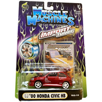 Muscle Machines - '00 Honda Civic HB - 2002 Import Tuner Series - Top CollectiblesDiecastMuscle Machines